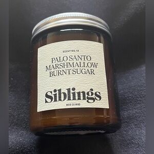 NEW Siblings Forever Candle - Palo Santo, Marshmallow, Burnt Sugar